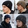 Новые Унисекс УРГЕНТМЭН Теплые Зимние Шапки Стильные Плюшевые Шапки-Бини с Меховой Подкладкой Толстые Вязаные Шапки Для Мужчин и Женщин Повседневные Шапки