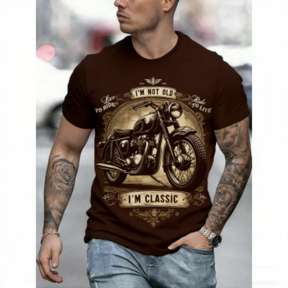 Europe America Summer Kids T-Shirt Motorcycle 3D Print Tees Top Casual Loose Short Sleeve Streetwear Boy and Girl T-shirt