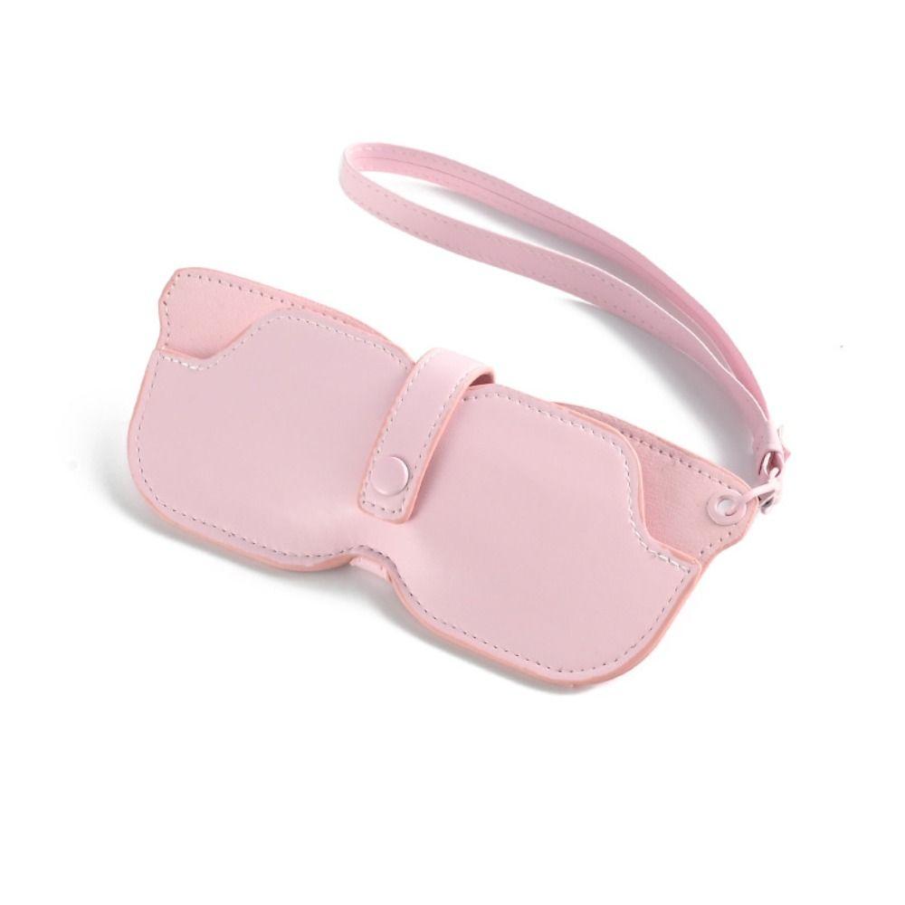 Portable Sunglasses Storage Clip Solid Color Eyeglasses Case  Sunglasses Pouch