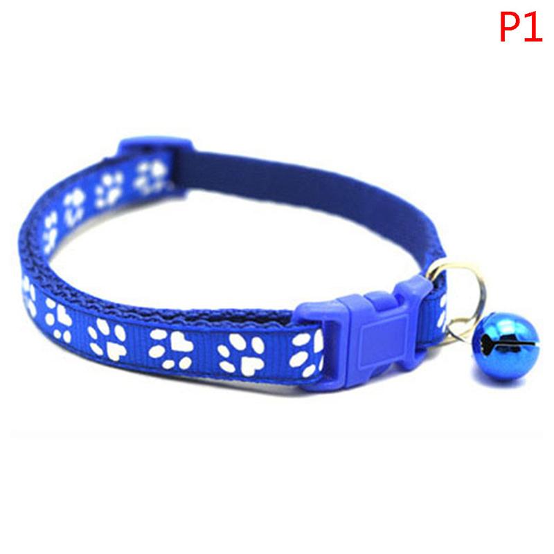 Милый отпечаток лапы, регулируемый колокольчик, ошейник для домашних животных, ошейник для кошек, маленьких собак, котят, щенков