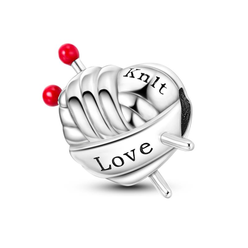 925 Silver Valentine's Day Love Pink Series Beads Suitable For Pan Bracelet Diy Anniversary Jewelry Gift
