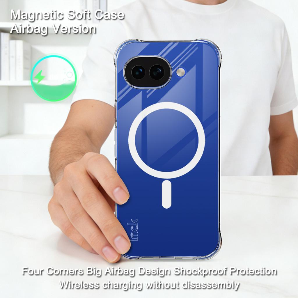 Magnetic Case For Google Pixel 10a Soft Cover Airbag Bumper Raised Edge CA0003