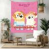 Bluey Custom Your Name Wall Decor Tapestry Art For Pet Memorial Birthdaywedding Party Backdrop Family Gift