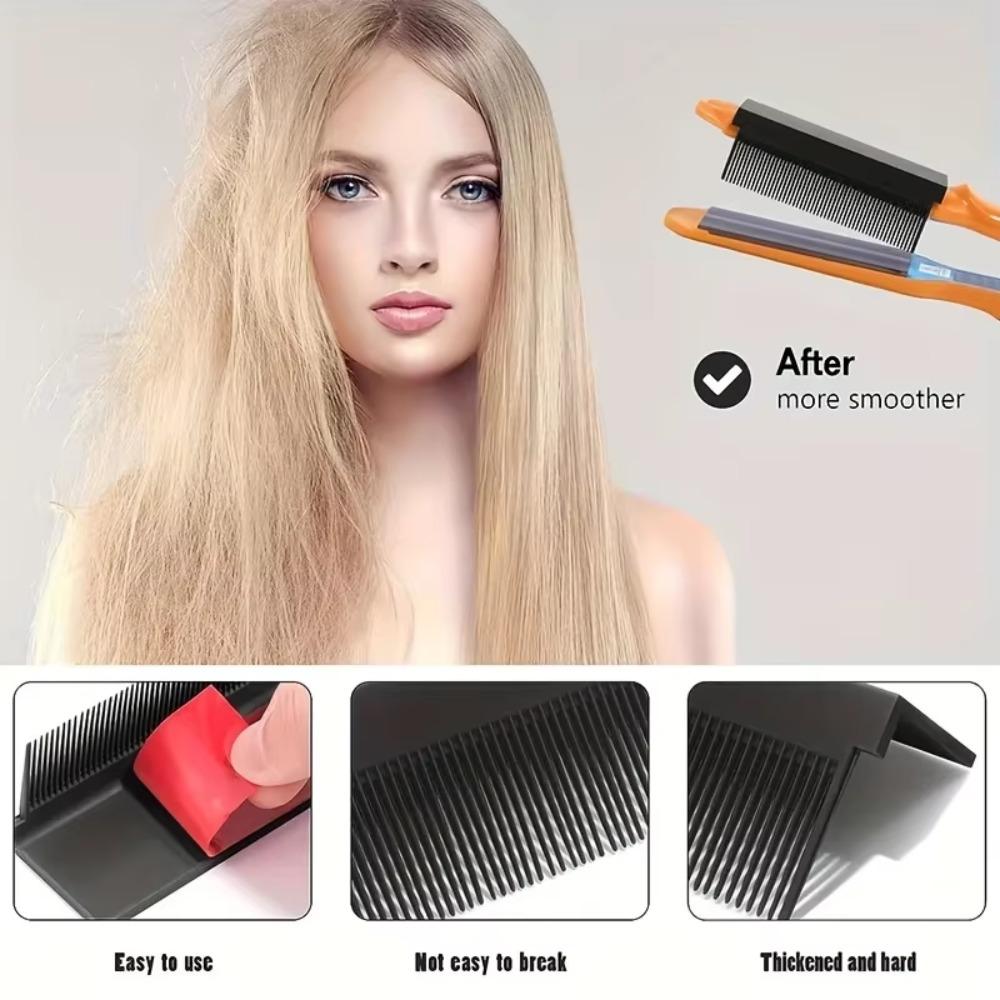 Styling Straight Hair Comb Lightweight Hair Slit Comb  for Flat Ironing Hair Attachment