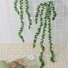 1 шт. нитка жемчуга, искусственные подвесные суккуленты, растения, виноградная лоза, искусственные цветы, украшение для стен дома и сада