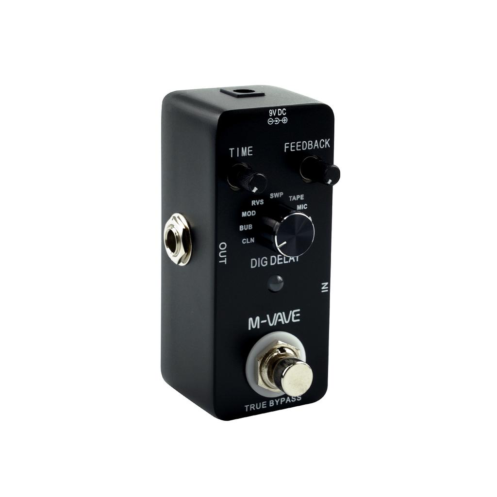 M-VAVE DIG DELAY Digital Delay Guitar Effect Pedal with 9 Delay Effects True Bypass Full Metal Shell