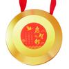 Kids Small Gong Traditional Chinese Percussion Instrument With Mallet Portable Brass Hand Gong For Holiday Celebration Office