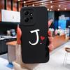 Для Redmi Note 12 12R 12S 13 13R 5 Turbo 3 4 чехол для телефона Lucky 26 Letter мягкий жидкий силиконовый чехол против падений прочный корпус против отпечатков пальцев для Redmi Capa