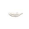 50pcs Feather Embellishments Unfinished Wooden Shapes Wooden Craft Tags  For DIY Craft Project