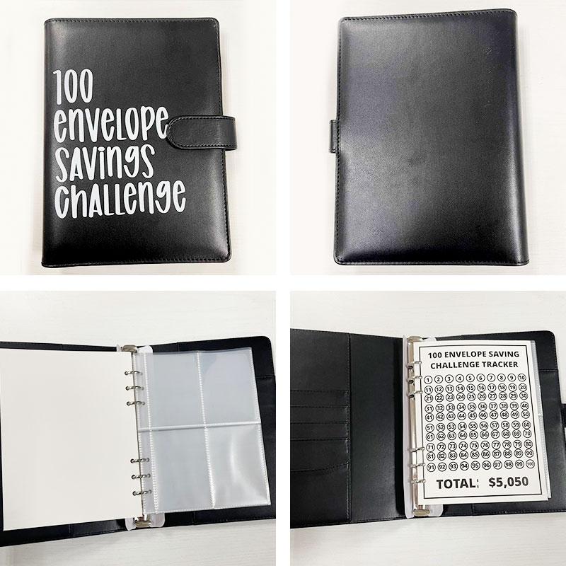 100 Envelope Challenge Binder Easy and Fun Way To Save $5,050 Savings Challenges Binder Budget Binder with Cash Envelopes