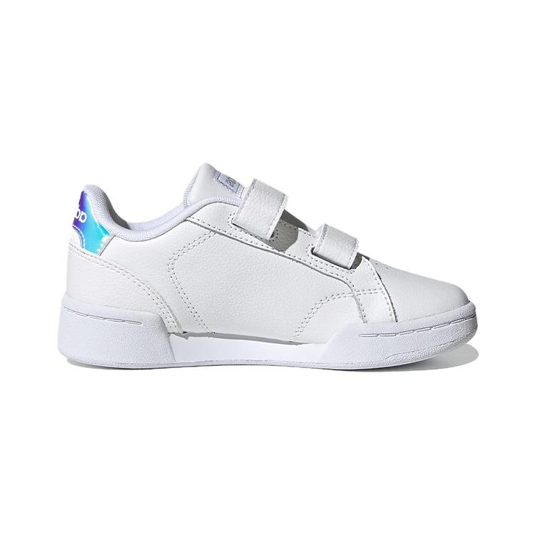 Adidas Neo Roguera Anti Slip Wear Resistant Low Top Kids' Skateboarding Shoes White Children Aged 3 7 Years Old FW3293