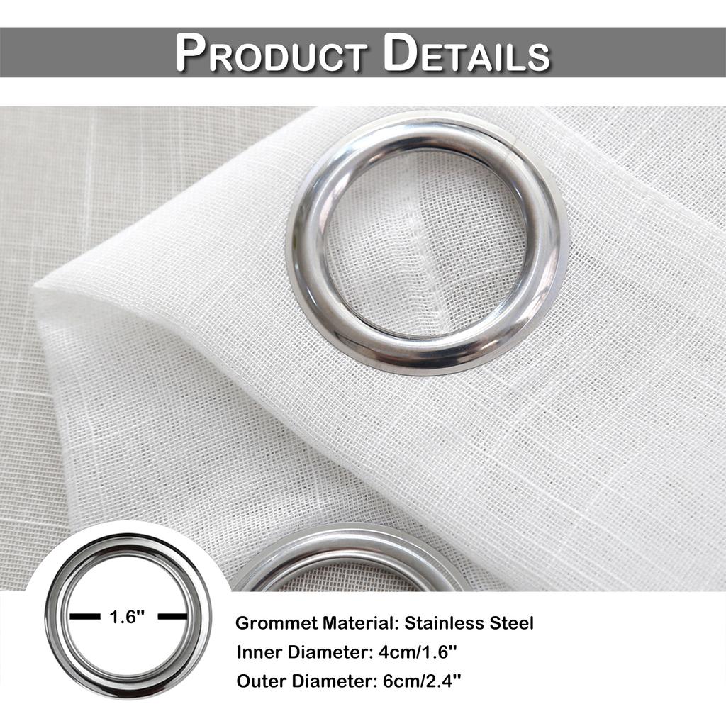 1/2 панель наружная водонепроницаемая льняная текстура прозрачные шторы вуаль занавеска садовые шторы для патио крыльцо пергола кабана домашний декор