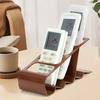 Desktop Storage Rack Remote Control Holder Multiple Compartments Space-Saving Stationery Mobile Phone Organizer