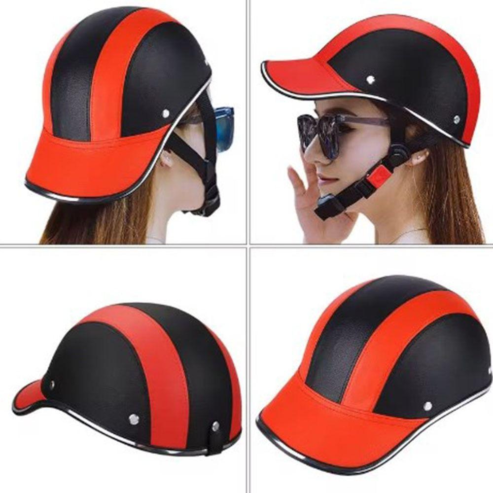 Safety Bicycle Helmet Baseball Cap Style Bike Hard Hat Light Motorcycle Half Helmet MTB