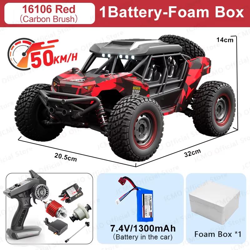 New 4WD RC Car 4x4 Off-road Drift Racing Car 50/70KM/h Super Brushless High Speed Radio Waterproof Truck Remote Control Toy for Kids Boys Racing