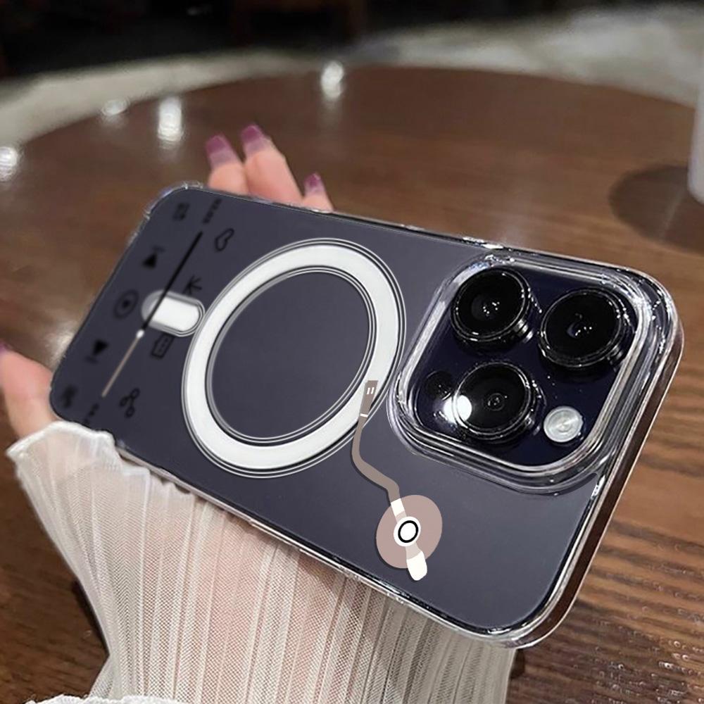 Магнитный чехол для телефона для iPhone 12 14 16 17 Pro 17 16 15 14 13 12 Pro Max 12 13 14 15 16 Высококачественный противоударный чехол Полная защита Милый стиль