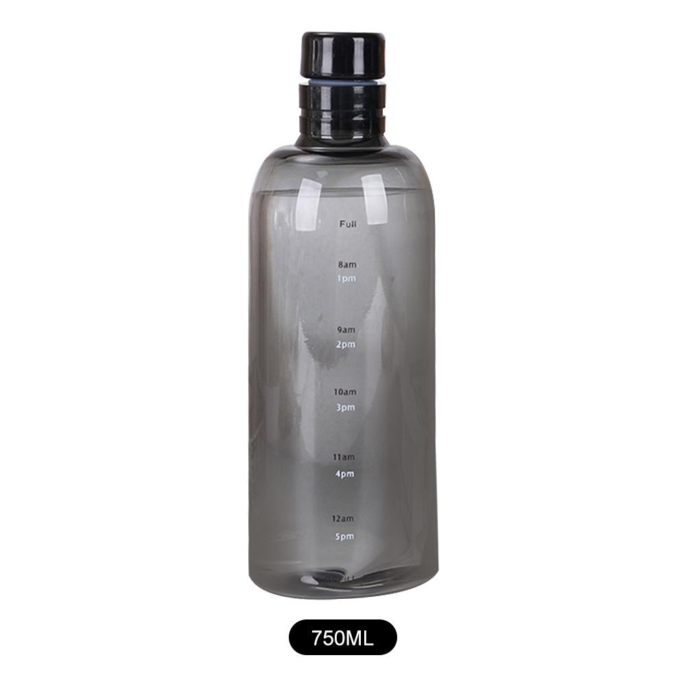 Large Capacity Plastic Portable Leak-proof Water Container Outdoor Water Bottle Transparent Sports Water Bottle With Time Scale