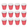 12 шт./набор меламиновых чашек, имитация фарфора, кружка для напитков для ресторана, школы, студента, красного цвета