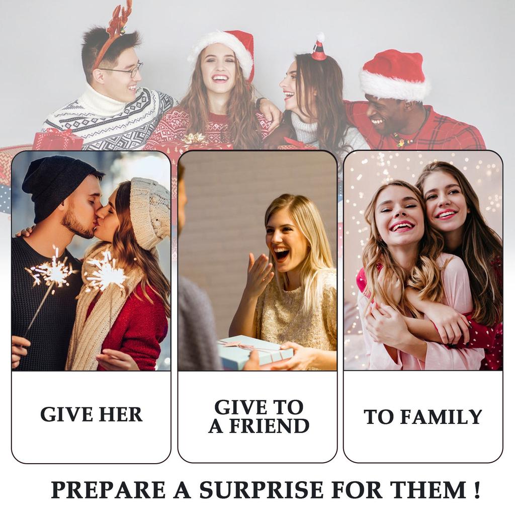 Рождественский календарь обратного отсчета Подарочная коробка с 24 сюрпризами для ухода за лицом Увлажняющая и увлажняющая подарочная коробка