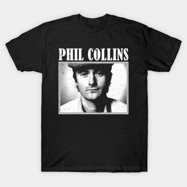 Графическая футболка Phil Collins 2026 Унисекс с круглым вырезом 100% Хлопок Короткий рукав Y2k Оверсайз Популярная Мода Уличная Одежда