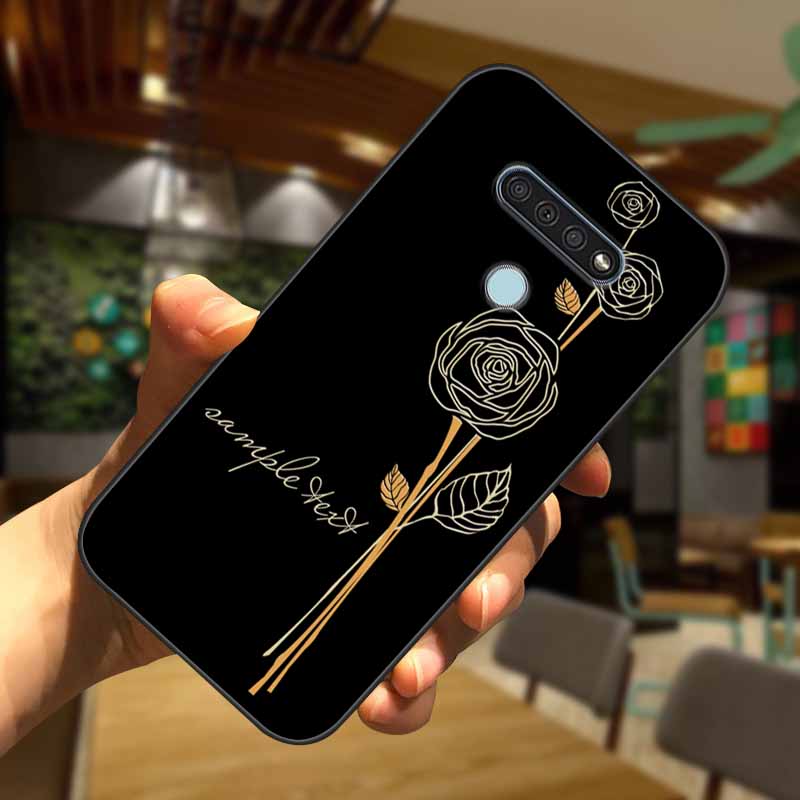Чехол для LG V30 V40 V50 Thinq 3D тиснение цветами Силиконовый чехол для телефона для LG K50 Q60 Чехлы Мягкий рельефный цветок Для LGV40 K 50