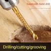 6Pcs High Speed Steel Drill Bit Set Saw Tooth Woodworking Drill Twist Drill Bit  Construction Site