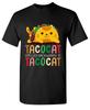 Tacocat Taco Lover Taco Tuesday Mexican Food Cute Cat Black T-Shirt Size S-5XL