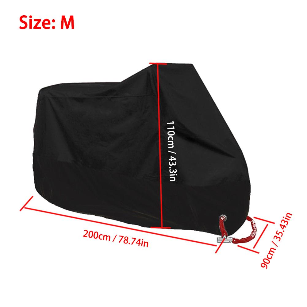Чехол для мотоцикла, защита от ультрафиолета, ML Xl 2xl 3xl, универсальный, для скутера, водонепроницаемый, для велосипеда, для дождя и пыли, 5 размеров