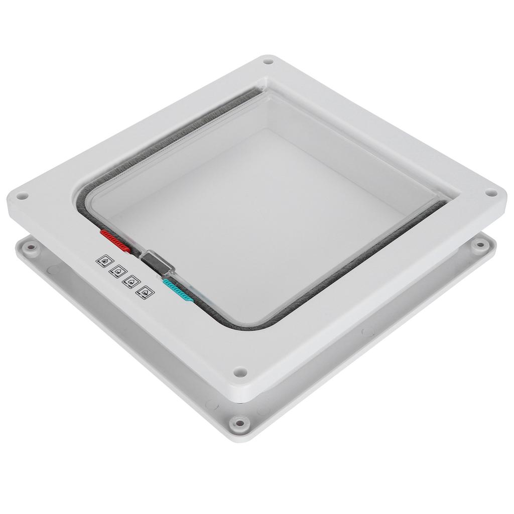 Кошачий замок Защитная дверца-откидная дверца для кошек Пластиковая дверца для маленьких домашних животных Бытовые принадлежности для домашних животных Белый L