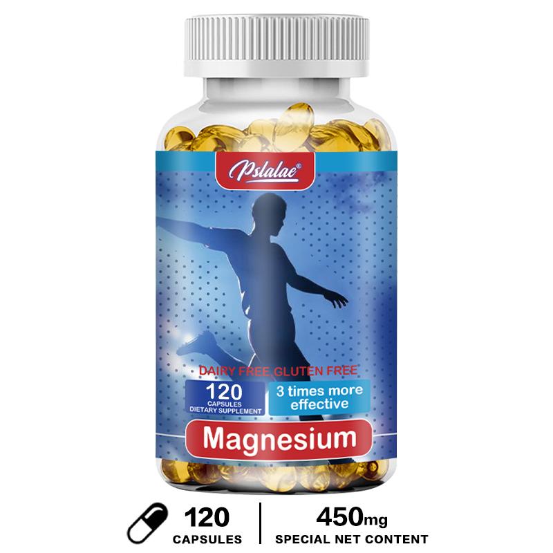Pslalae - 380mg Magnesium Supplement - Contains Vitamins - Muscle and Nerve Health
