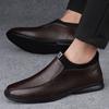 Genuine Leather Mens All-match Loafers Outdoor Men Casual Shoes Classic Mens Slip On Driving Shoes Fashion Male Business Shoes