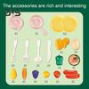 Детский кухонный игровой набор с 30 ролевками, ролевой кухонный набор, развивающий практические навыки, игрушки-симуляторы готовки для детей