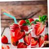 PAMINGONO 4-Piece Food-Grade Silicone Straws with Curved Design and Cleaning Brush for Banquets and Parties, Eco-Friendly and Reusable