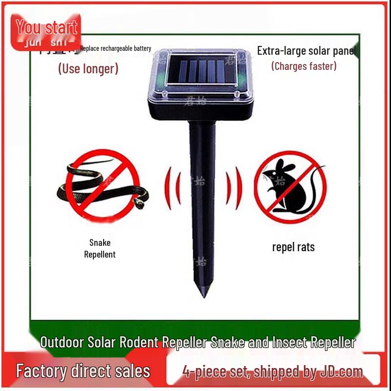 Ultrasonic Powered Solar Snake And Mouse Repellent