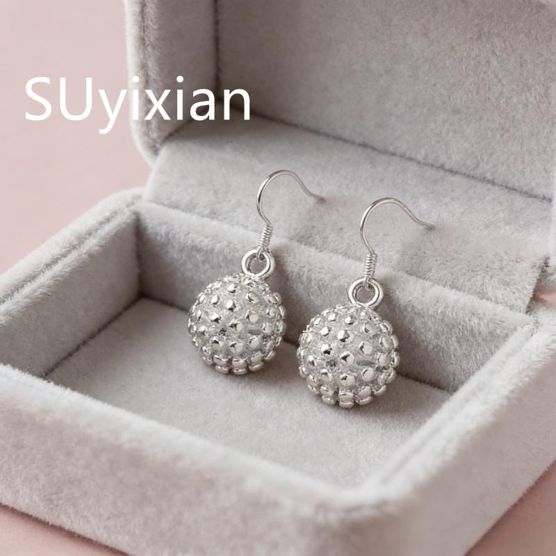 925 Sterling Silver Stylish Simple Flower Earrings Birthday Party Anniversary Gift Daily Wear