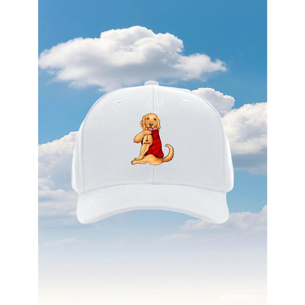 Spreadshirt Golden Retriever with I Love Mom Tattoo Funny Sticker new model Trucker Hat with an Adjustable Fit And a Fun Pr