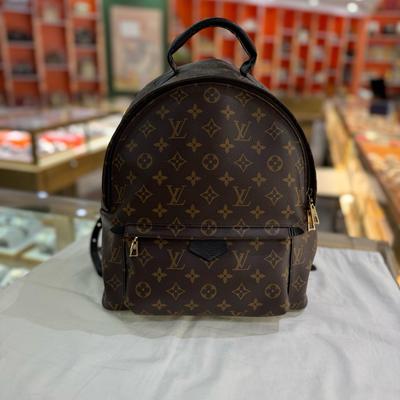 [Б/У] Мини-рюкзак Palm Springs Vintage Fashion из канваса с монограммой и кожи - Очень хорошее состояние #DT35F7