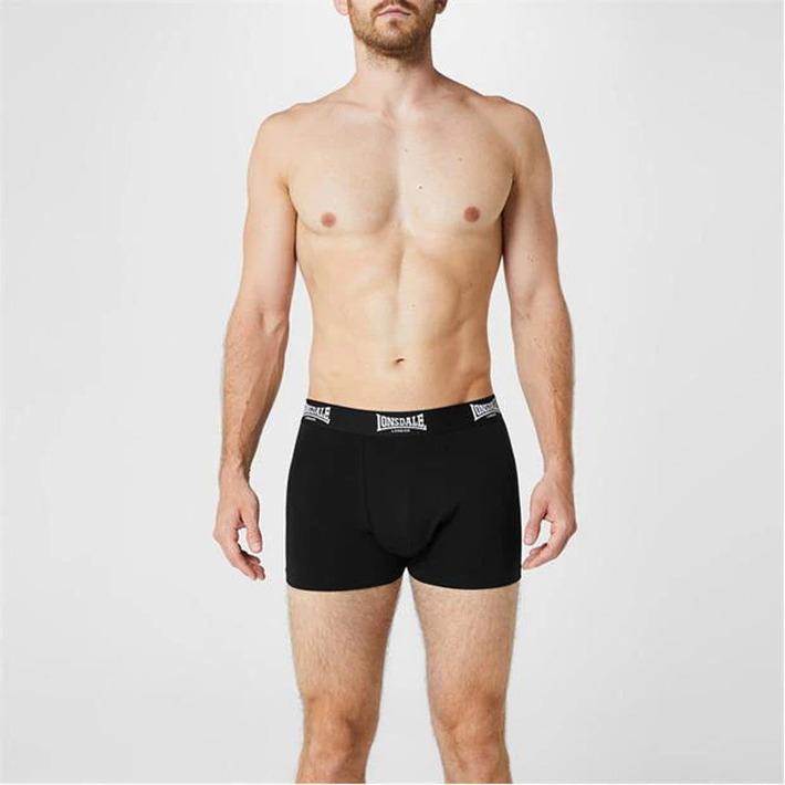2x Lonsdale TRUNKS Boxer Shorts Black in Box, Size 4XL