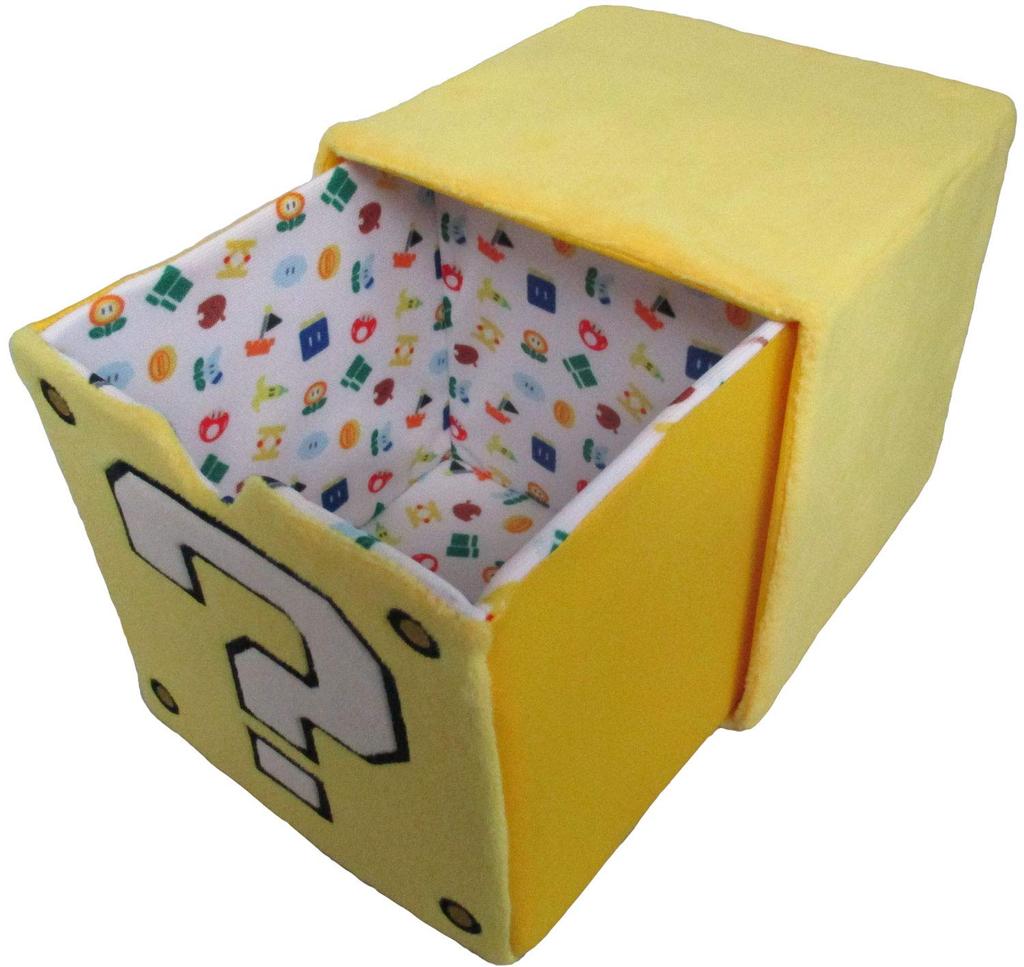 Sanei Boeki Super Mario Plush Toys Plush Chest W14 x D14 x H14cm MZ32 (Question Block)