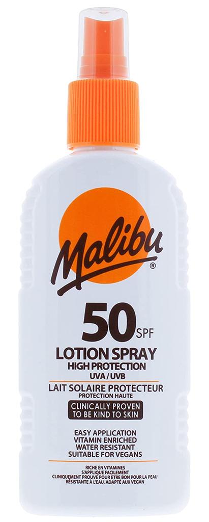Malibu Waterproof Spray SPF50 200ml + After Sun Gel 200ml