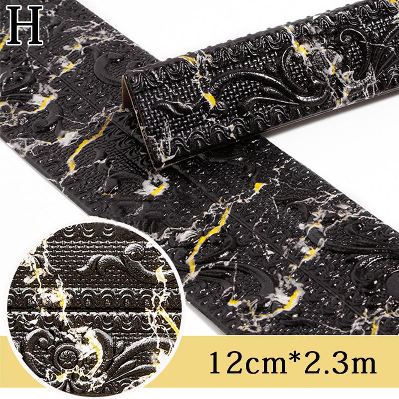 1 шт., пенопластовый плинтус, самоклеящиеся наклейки на стену, линия талии, 3D-тиснение, украшение для дома