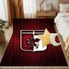 Shield With Griffin Cross Rug for Living Room, Game Rooms, Office, Bedroom, Office Floor Mat Playful Design, fan gifts Christmas decor
