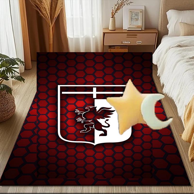 Shield With Griffin Cross Rug for Living Room, Game Rooms, Office, Bedroom, Office Floor Mat Playful Design, fan gifts Christmas decor