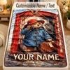 Flannel BlanketPaddington Custom Name Text Personalized Soft Warm Throw Blanket Home Decor Gift