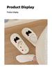 Women's Furry Open-Toe Cotton Slippers - Cute Cartoon Design for Autumn & Winter