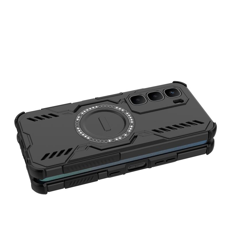 For Infinix Hot 60 Case For Infinix Hot 60 Anti-knock Magnetic Adsorption Wireless Charge Cover For Infinix Hot 60 Case 6.7 Inch