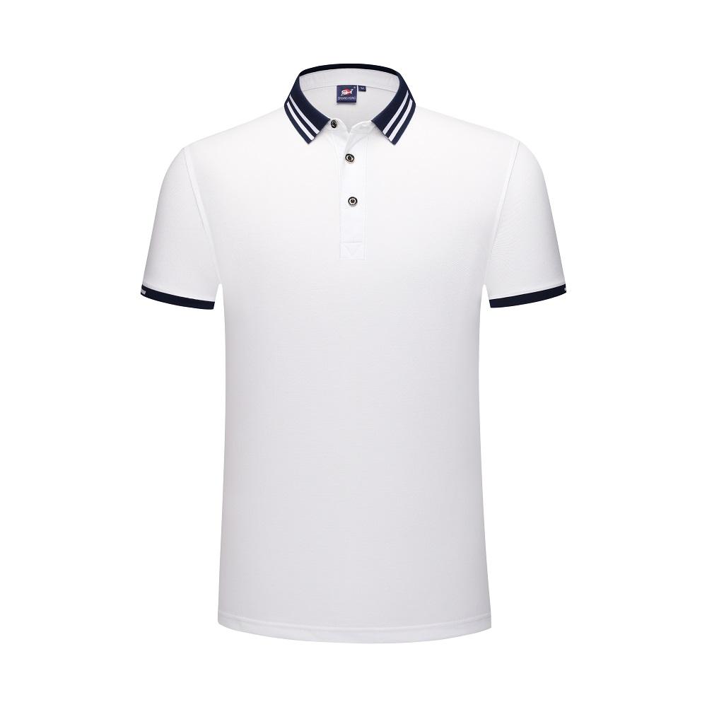 SH 973 220G Ice Ion Two Tone White Edge Color Insert Collar POLO