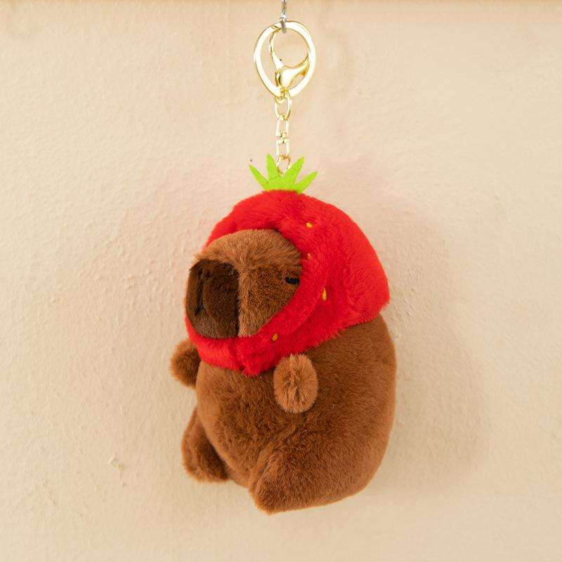 35 см шапка-торт капибара плюшевая имитация капибара аниме пушистая игрушка милая кукла мягкие игрушки мягкая кукла плюшевый рождественский подарок