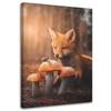 Печать на холсте Лиса в волшебном лесу