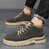 Autumn and Winter New Casual Low-top Socks Mouth Martin Boots Fashion Work Shoes Labor Insurance Shoes Men's Shoes